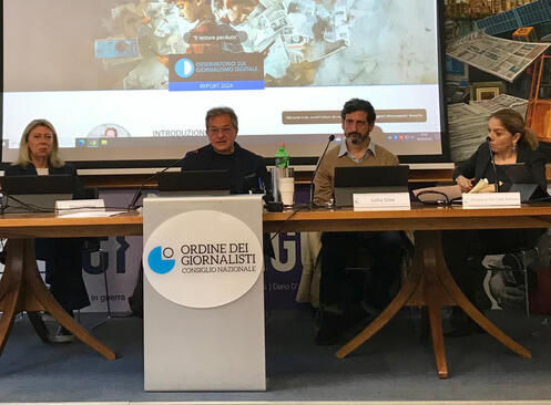Presentazione Report su giornalismo digitale sede Consiglio Nazionale Ordine dei Giornalisti - Roma